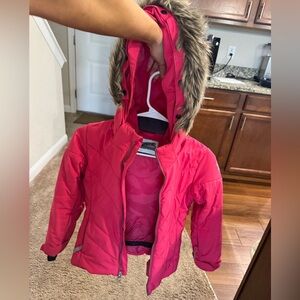Spyder Pink Puffer Winter Coat girls size 8